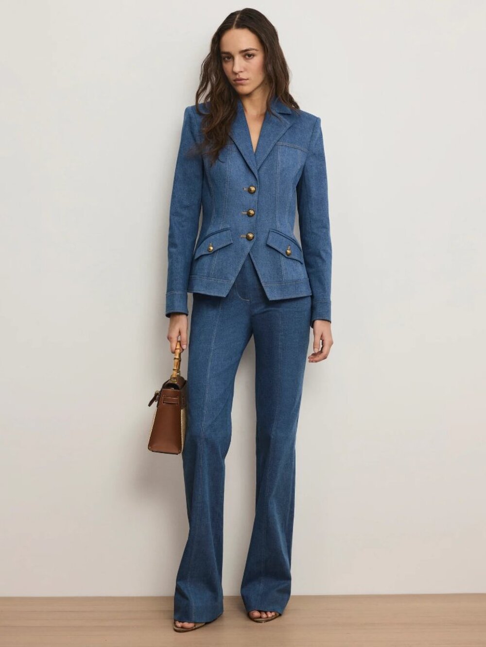 NEW AUTH VERONICA BEARD Randy Denim Dickey Jacket $798, Size 8